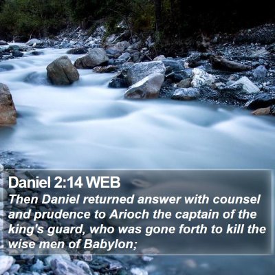 Daniel 2:14 WEB Bible Verse Image