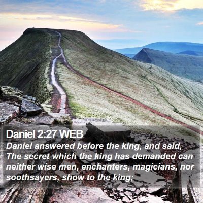 Daniel 2:27 WEB Bible Verse Image