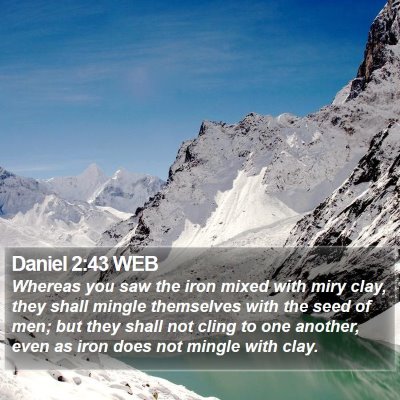 Daniel 2:43 WEB Bible Verse Image