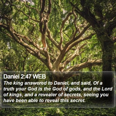 Daniel 2:47 WEB Bible Verse Image