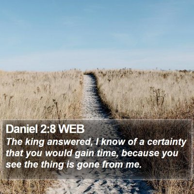 Daniel 2:8 WEB Bible Verse Image
