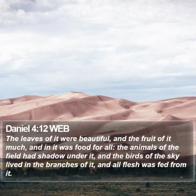 Daniel 4:12 WEB Bible Verse Image