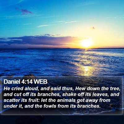 Daniel 4:14 WEB Bible Verse Image