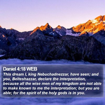 Daniel 4:18 WEB Bible Verse Image