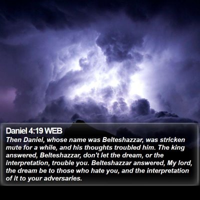 Daniel 4:19 WEB Bible Verse Image