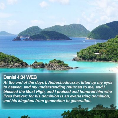 Daniel 4:34 WEB Bible Verse Image