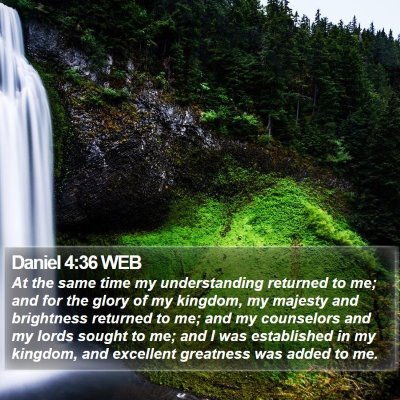 Daniel 4:36 WEB Bible Verse Image