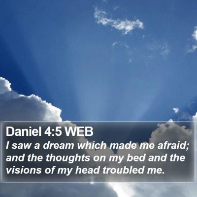 Daniel 4:5 WEB Bible Verse Image