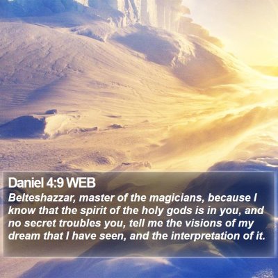 Daniel 4:9 WEB Bible Verse Image