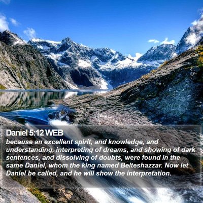 Daniel 5:12 WEB Bible Verse Image