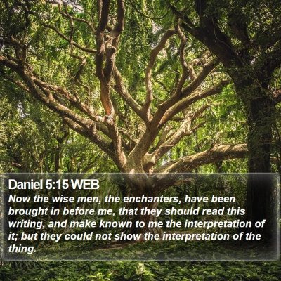 Daniel 5:15 WEB Bible Verse Image