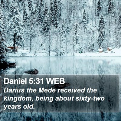 Daniel 5:31 WEB Bible Verse Image