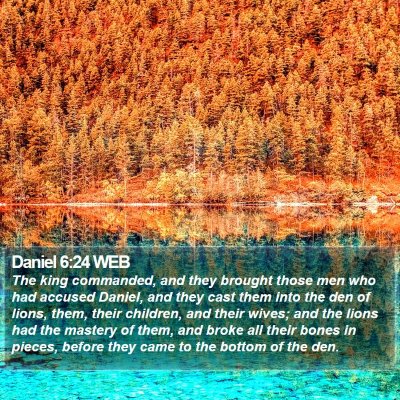 Daniel 6:24 WEB Bible Verse Image