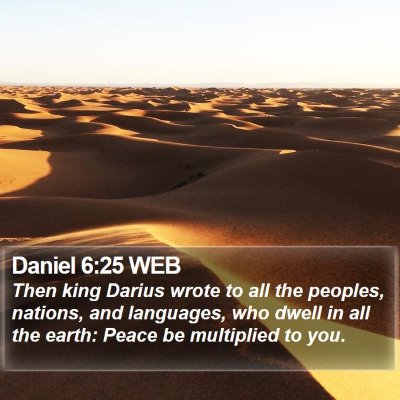 Daniel 6:25 WEB Bible Verse Image