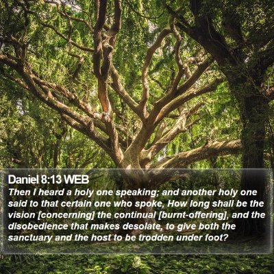 Daniel 8:13 WEB Bible Verse Image