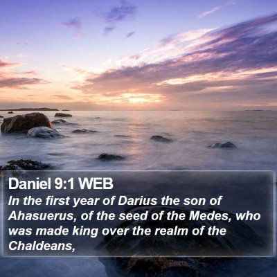 Daniel 9:1 WEB Bible Verse Image