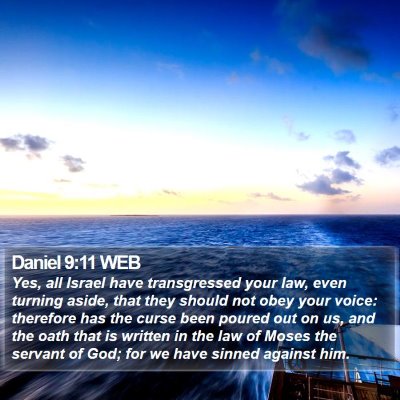 Daniel 9:11 WEB Bible Verse Image