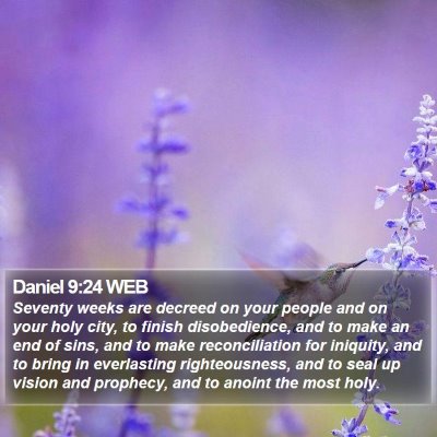 Daniel 9:24 WEB Bible Verse Image