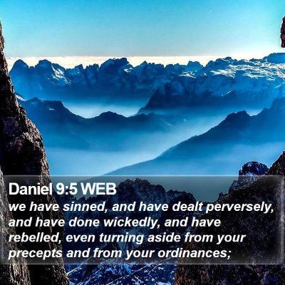Daniel 9:5 WEB Bible Verse Image