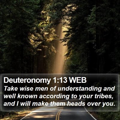 Deuteronomy 1:13 WEB Bible Verse Image