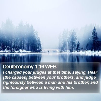 Deuteronomy 1:16 WEB Bible Verse Image