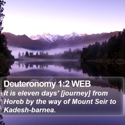 Deuteronomy 1:2 WEB Bible Verse Image