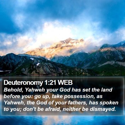 Deuteronomy 1:21 WEB Bible Verse Image