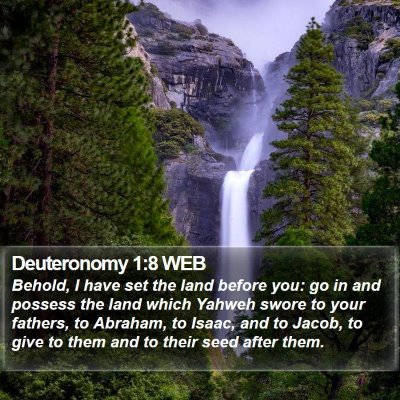 Deuteronomy 1:8 WEB Bible Verse Image