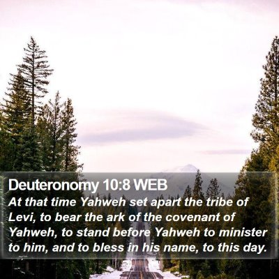 Deuteronomy 10:8 WEB Bible Verse Image