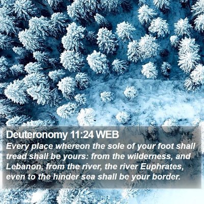 Deuteronomy 11:24 WEB Bible Verse Image