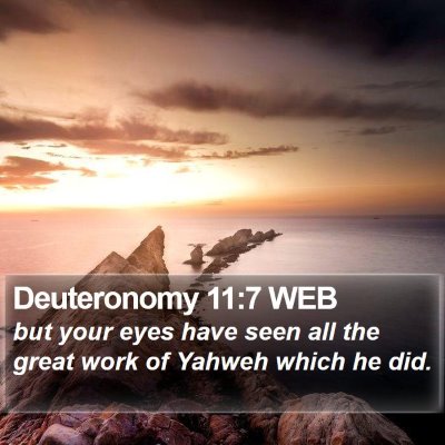 Deuteronomy 11:7 WEB Bible Verse Image