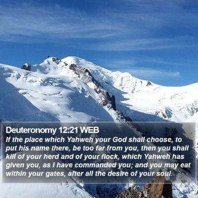 Deuteronomy 12:21 WEB Bible Verse Image