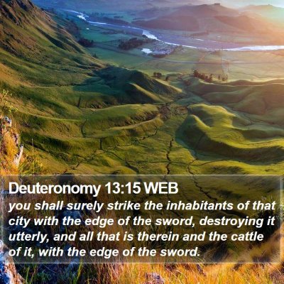 Deuteronomy 13:15 WEB Bible Verse Image