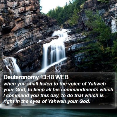 Deuteronomy 13:18 WEB Bible Verse Image