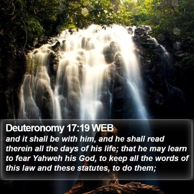 Deuteronomy 17:19 WEB Bible Verse Image