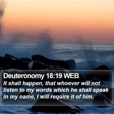 Deuteronomy 18:19 WEB Bible Verse Image