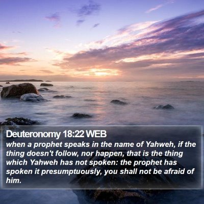 Deuteronomy 18:22 WEB Bible Verse Image