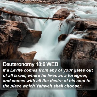 Deuteronomy 18:6 WEB Bible Verse Image