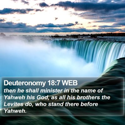 Deuteronomy 18:7 WEB Bible Verse Image