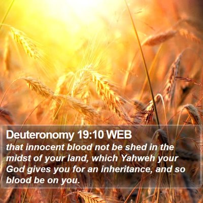Deuteronomy 19:10 WEB Bible Verse Image