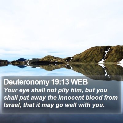 Deuteronomy 19:13 WEB Bible Verse Image