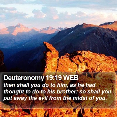 Deuteronomy 19:19 WEB Bible Verse Image