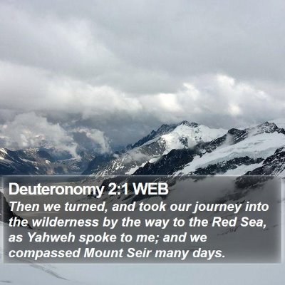 Deuteronomy 2:1 WEB Bible Verse Image