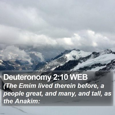 Deuteronomy 2:10 WEB Bible Verse Image