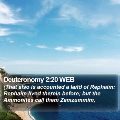 Deuteronomy 2:20 WEB Bible Verse Image