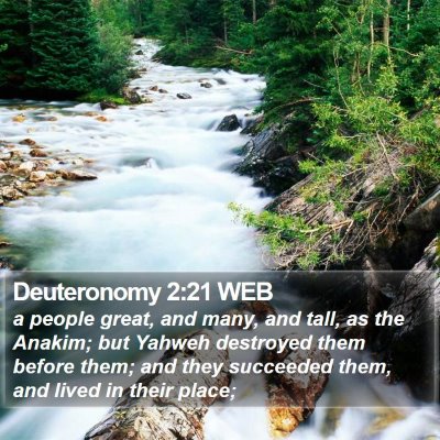 Deuteronomy 2:21 WEB Bible Verse Image