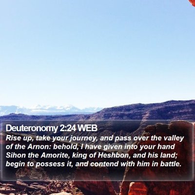 Deuteronomy 2:24 WEB Bible Verse Image