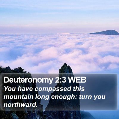 Deuteronomy 2:3 WEB Bible Verse Image