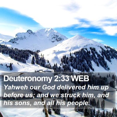 Deuteronomy 2:33 WEB Bible Verse Image