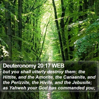 Deuteronomy 20:17 WEB Bible Verse Image
